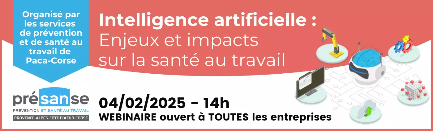 Webinaire : IA, enjeux et impacts sur la santé au travail